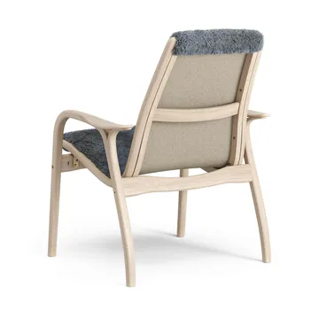 Laminett armchair - Sheepskin Charcoal-white pigmented oak - Swedese