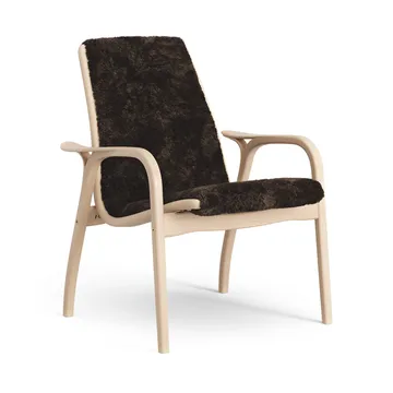 Laminett armchair - Sheepskin Espresso-lacquered beech - Swedese
