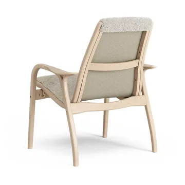 Laminett armchair - Sheepskin Moonlight-lacquered beech - Swedese