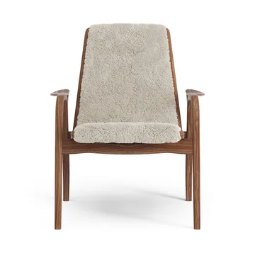 Laminett armchair - Sheepskin Moonlight-lacquered walnut - Swedese
