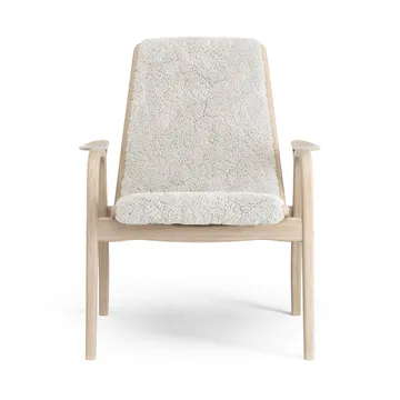 Laminett armchair - Sheepskin Off white-white pigmented oak - Swedese