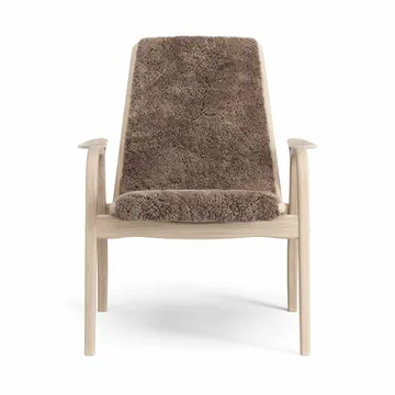 Laminett armchair - Sheepskin Sahara-white pigmented oak - Swedese