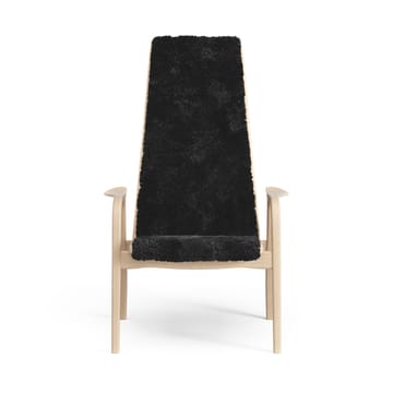 Lamini children's arm chair laquered beech/sheep skin - Black (black) - Swedese