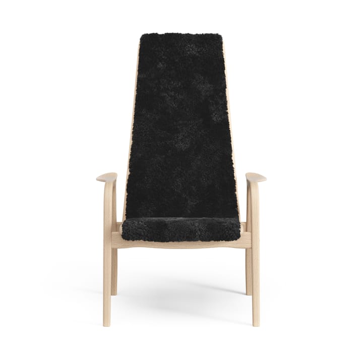 Lamini children's arm chair laquered beech/sheep skin - Black (black) - Swedese