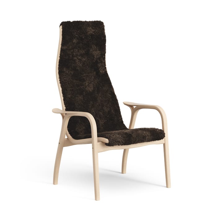 Lamini children's arm chair laquered beech/sheep skin - Espresso (brown) - Swedese