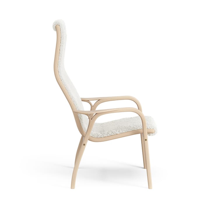 Lamini children's arm chair laquered beech/sheep skin - Off white (white) - Swedese