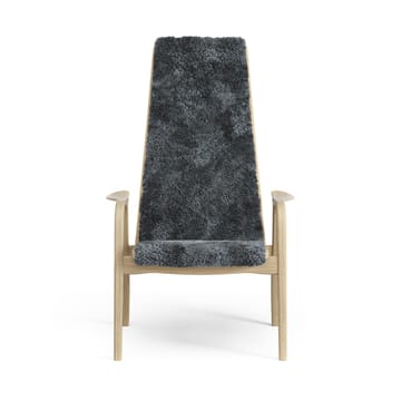 Lamini children's arm chair laquered oak/sheep skin - Charcoal (dark grey) - Swedese
