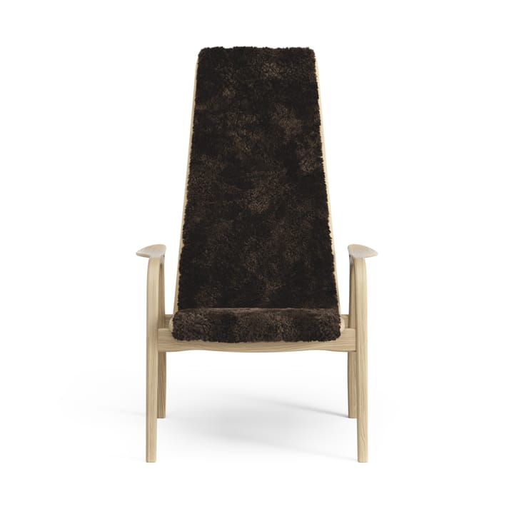 Lamini children's arm chair laquered oak/sheep skin - Espresso (brown) - Swedese