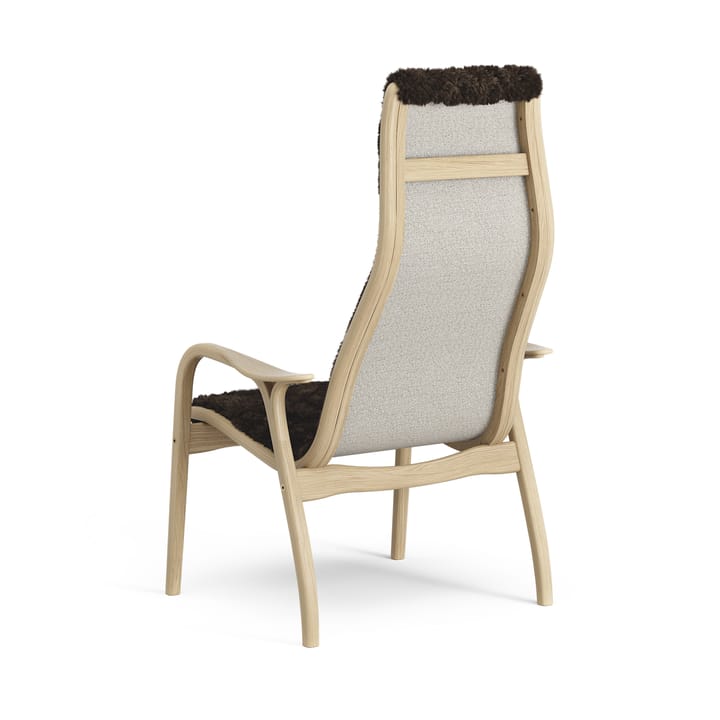 Lamini children's arm chair laquered oak/sheep skin - Espresso (brown) - Swedese