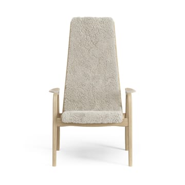 Lamini children's arm chair laquered oak/sheep skin - Moonlight (beige) - Swedese