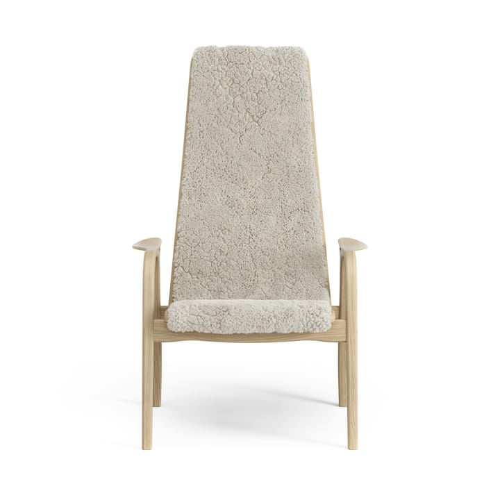 Lamini children's arm chair laquered oak/sheep skin - Moonlight (beige) - Swedese