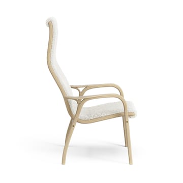 Lamini children's arm chair laquered oak/sheep skin - Off white (white) - Swedese