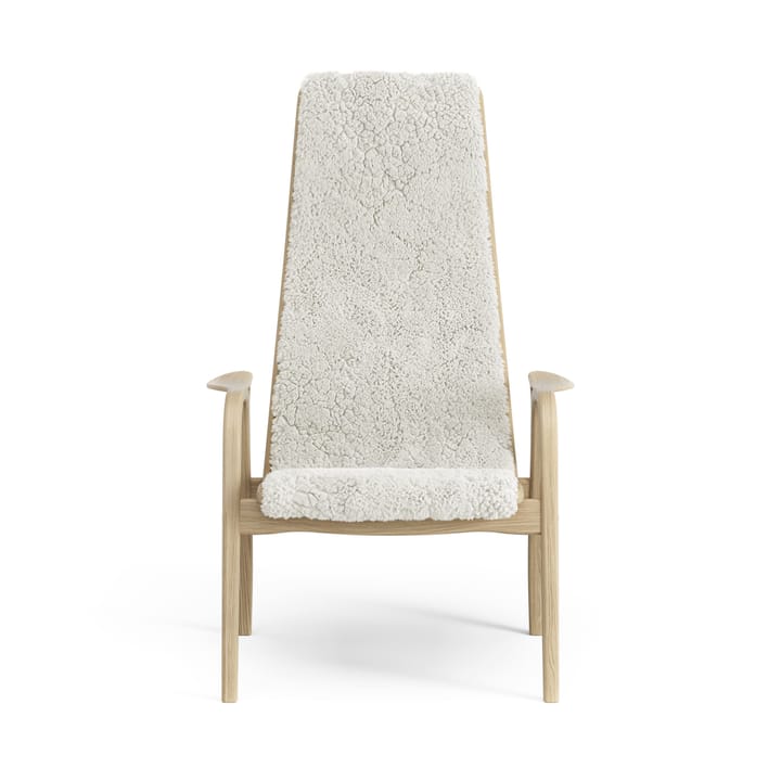 Lamini children's arm chair laquered oak/sheep skin - Off white (white) - Swedese