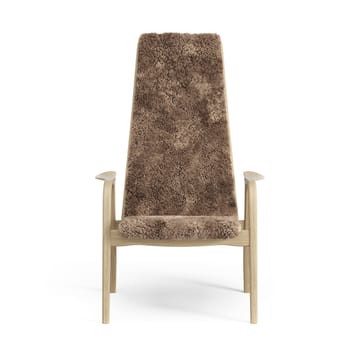 Lamini children's arm chair laquered oak/sheep skin - Sahara (nougat brown) - Swedese