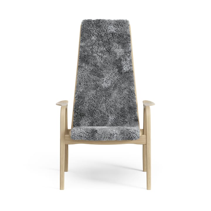 Lamini children's arm chair laquered oak/sheep skin, Scandinavian Grey (grey) Swedese
