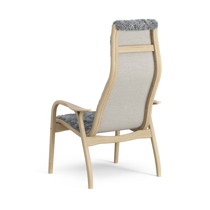 Lamini children's arm chair laquered oak/sheep skin, Scandinavian Grey (grey) Swedese