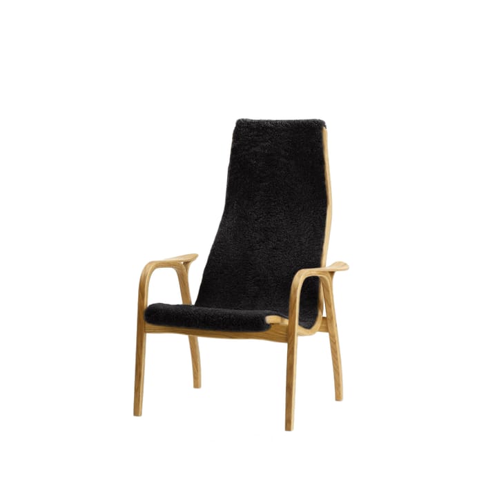 Lamini Children's armchair - Sheepskin black, oiled oak - Swedese