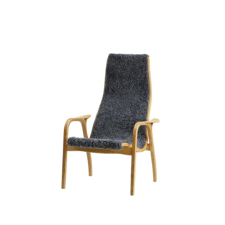 Lamini Children's armchair - Sheepskin charcoal, oiled oak - Swedese