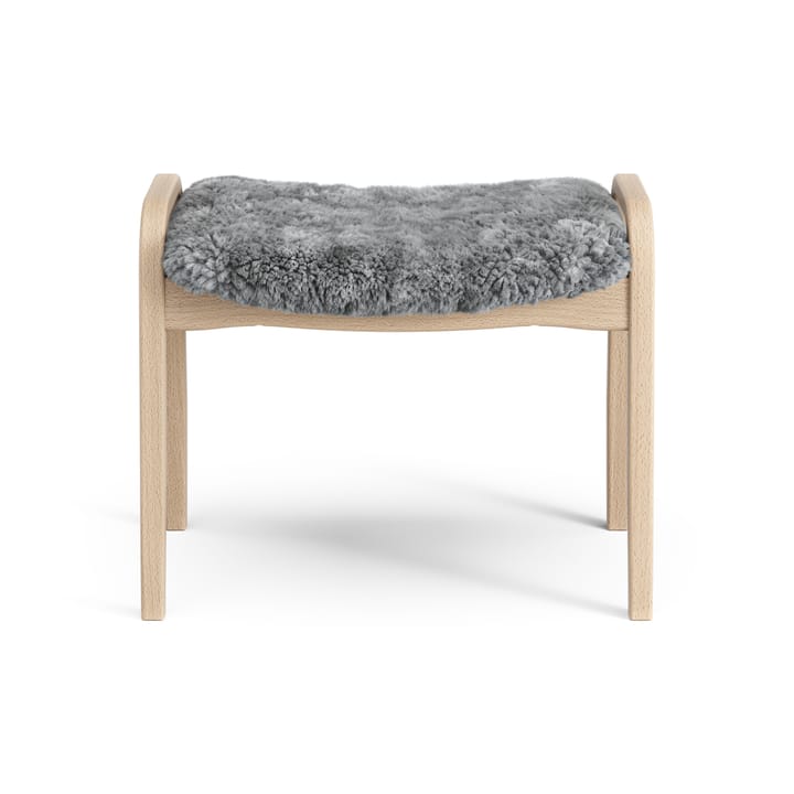 Lamini children's foot stool laquered beech/sheep skin - Scandinavian Grey (grey) - Swedese