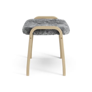 Lamini children's foot stool laquered oak/sheep skin - Scandinavian Grey (grey) - Swedese