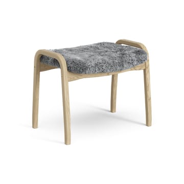 Lamini children's foot stool laquered oak/sheep skin - Scandinavian Grey (grey) - Swedese