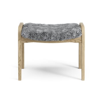 Lamini children's foot stool laquered oak/sheep skin - Scandinavian Grey (grey) - Swedese