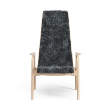 Lamino arm chair laquered beech/sheep skin - Charcoal (dark grey) - Swedese
