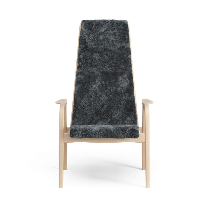 Lamino arm chair laquered beech/sheep skin - Charcoal (dark grey) - Swedese
