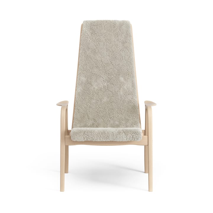 Lamino arm chair laquered beech/sheep skin - Moonlight (beige) - Swedese