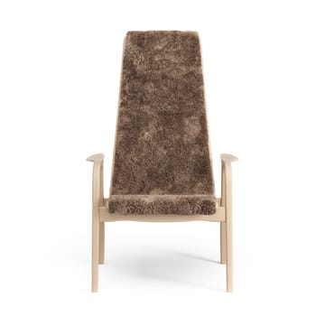 Lamino arm chair laquered beech/sheep skin - Sahara (nougat brown) - Swedese