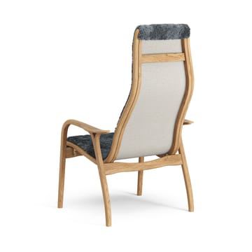 Lamino arm chair oiled oak/sheep skin - Charcoal (dark grey) - Swedese