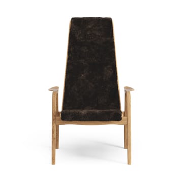 Lamino arm chair oiled oak/sheep skin - Espresso (brown) - Swedese
