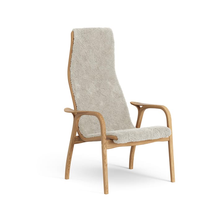 Lamino arm chair oiled oak/sheep skin - Moonlight (beige) - Swedese