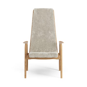 Lamino arm chair oiled oak/sheep skin - Moonlight (beige) - Swedese