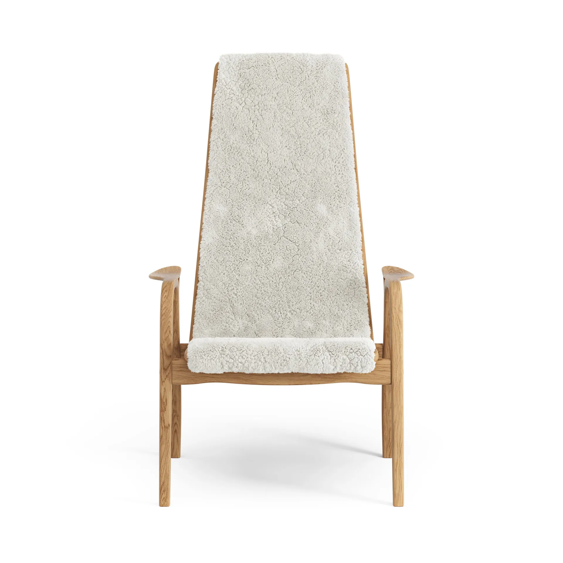 Lamino arm chair oiled oak/sheep skin, Off white (white) Swedese