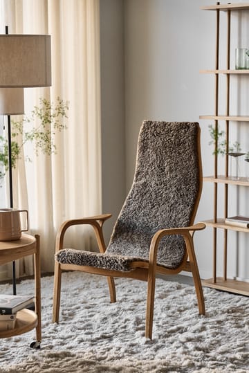 Lamino arm chair oiled oak/sheep skin - Sahara (nougat brown) - Swedese