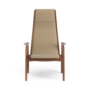 Lamino arm chair oiled walnut/fabric - Main Line Flax 12 - Swedese