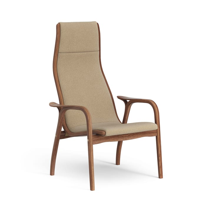 Lamino arm chair oiled walnut/fabric - Main Line Flax 12 - Swedese
