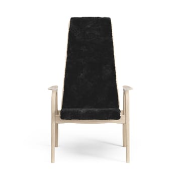 Lamino arm chair white pigmented oak/sheep skin - Black (black) - Swedese