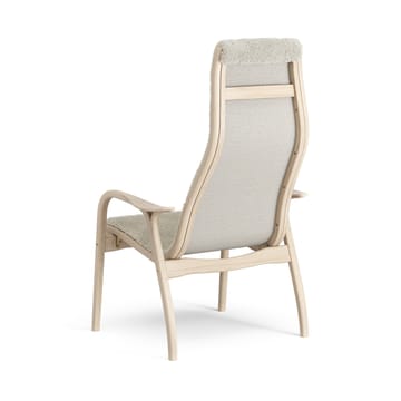 Lamino arm chair white pigmented oak/sheep skin - Moonlight (beige) - Swedese