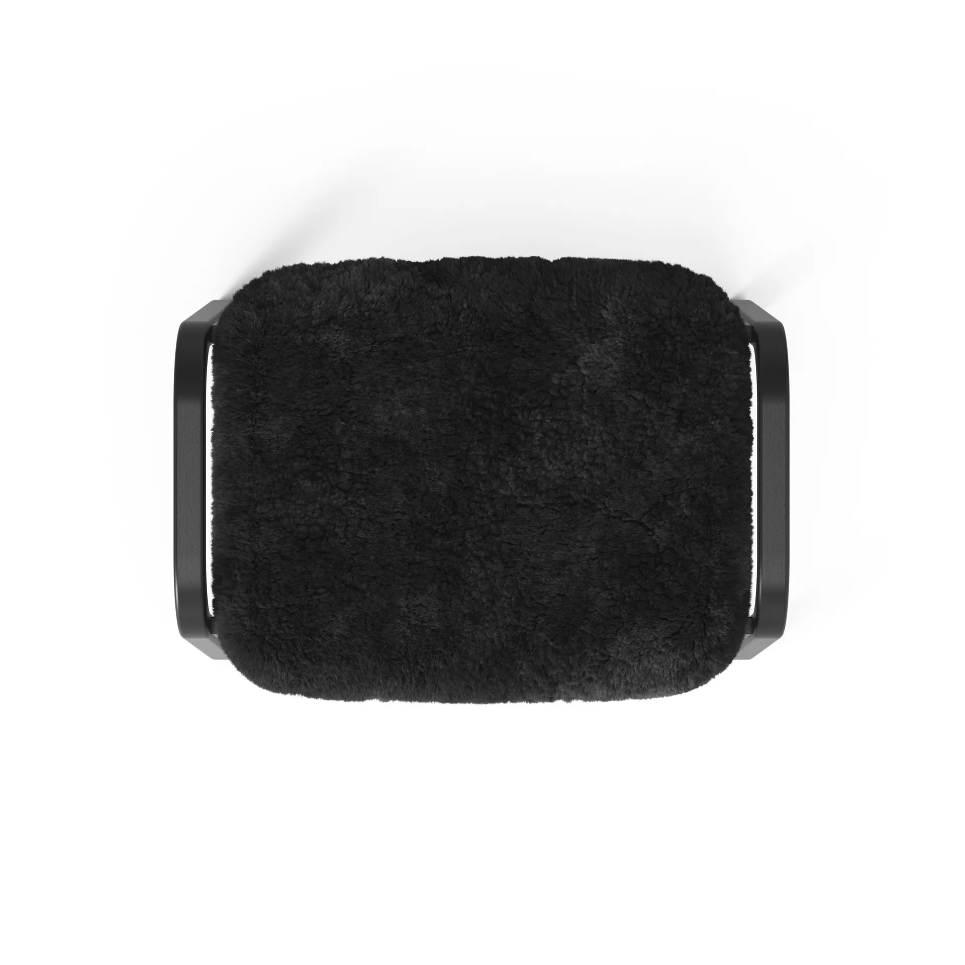 Lamino armchair and footstool Black Edition, Black Swedese