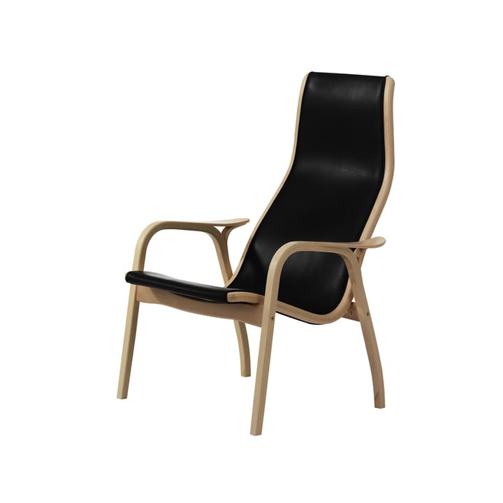 Lamino armchair - Black-saddle leather-oiled oak - Swedese
