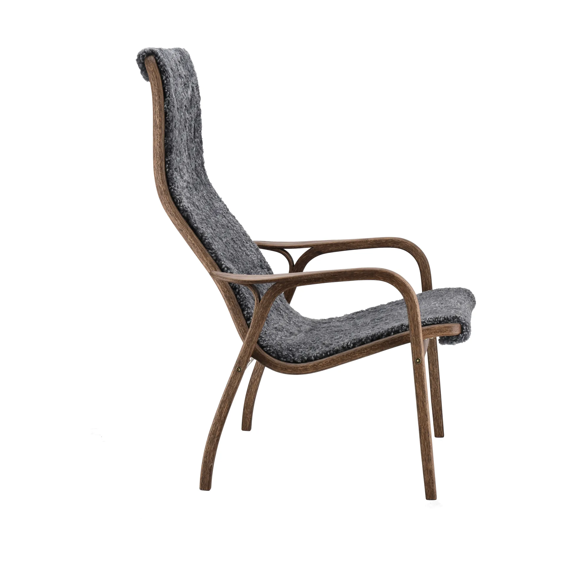 Lamino armchair oak/sheepskin Special Edition, Rubio Monocoat Chocolate-Charcoal Swedese