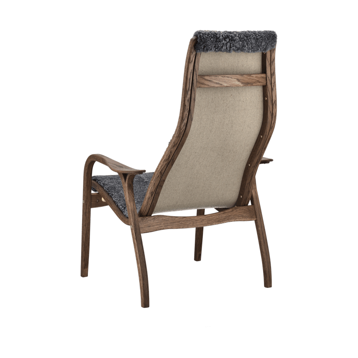 Lamino armchair oak/sheepskin Special Edition - Rubio Monocoat Chocolate-Charcoal - Swedese