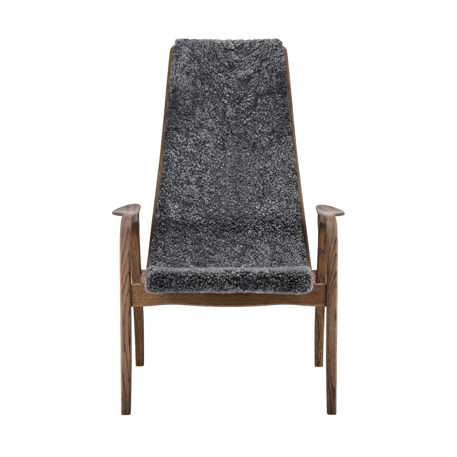 Lamino armchair oak/sheepskin Special Edition, Rubio Monocoat Chocolate-Charcoal Swedese