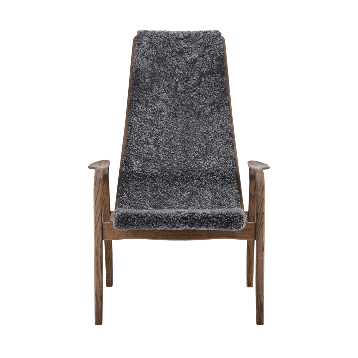 Lamino armchair oak/sheepskin Special Edition - Rubio Monocoat Chocolate-Charcoal - Swedese