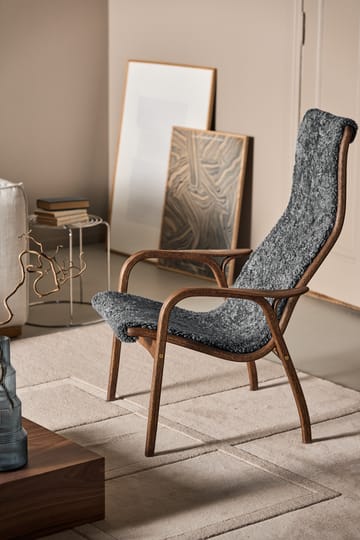 Lamino armchair oak/sheepskin Special Edition - Rubio Monocoat Chocolate-Charcoal - Swedese