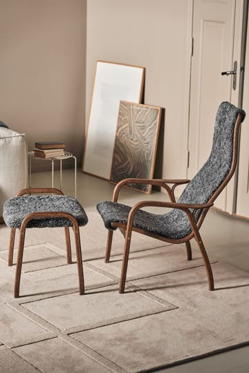 Lamino armchair oak/sheepskin Special Edition - Rubio Monocoat Chocolate-Charcoal - Swedese