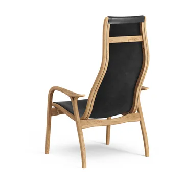 Lamino armchair - Saddle leather Black-oiled oak - Swedese