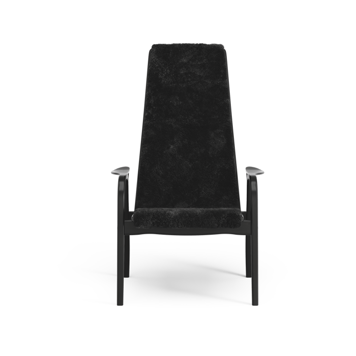 Lamino armchair - Sheepskin black-black stained beech - Swedese